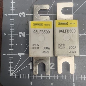 2 Hinode 96LFB500 500 Amp Fuse DC 96V BC2KA [OF50] - Picture 1 of 8