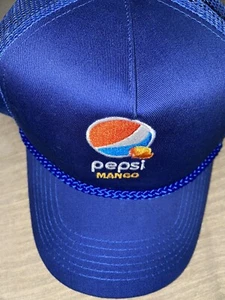Pepsi Mango Promo Snapback Hat Blue / Pop Soda Cola - Picture 1 of 7