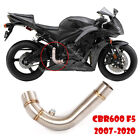 For Honda CBR600RR F5 2007-2020 Motorcycle Exhaust Pipe Slip On Mid Connect Pipe
