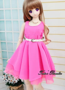 New BJD Doll Clothes Pink Chiffon Dress 1/3 DDDY SD High Waist Yarn Skirt - Picture 1 of 4