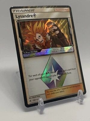 Pokemon Card 110/131 Lysandre Prism Star Forbidden Light Holo Rare Near Mint - Image 1 of 4