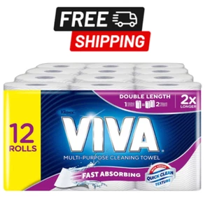 Viva Double Length Paper Towel 12 Count (Pack of 1) Free Postage Best Price AU - Picture 1 of 4