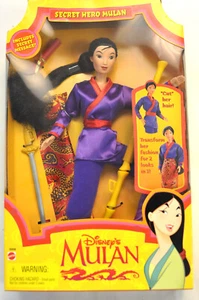 Vintage Disney's Mulan Secret Hero Mulan Doll Mattel 1997 No 18896 NIB - Picture 1 of 3