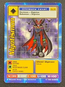 Myotismon Bo-38 Digimon Card Non Holo - Foto 1 di 10