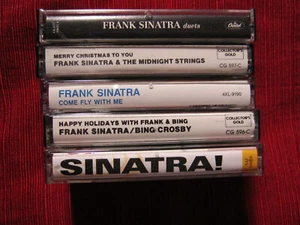 FRANK SINATRA Five (5) Cassettes, Lounge, Classic vocals, Bing Crosby, LIKE NEW! - Picture 1 of 10