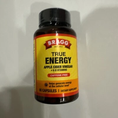 Bragg True Energy Vinagre de Sidra de Manzana 90 Cápsulas 5/26/2024 Suplemento Energizante Foto 1 de 4