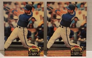 1992 Stadium Club Members Choice (2Cards) #609 George Brett Kansas City Royals