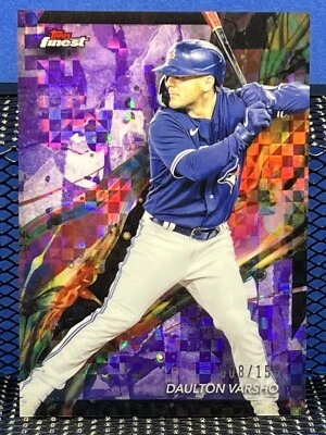 2024 Topps Finest DAULTON VARSHO Toronto Blue Jays Purple Checkerboard 008/150 - Image 1 of 2