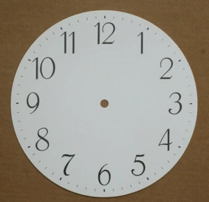 8.15/16 inch 226mm WHITE ARABIC CARD CLOCK DIAL - Picture 1 of 1
