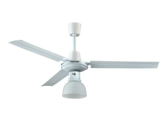 Effe 70W Ventilatore da Soffitto 3 Pale 120cm con Portalampada - Bianco (910035N)