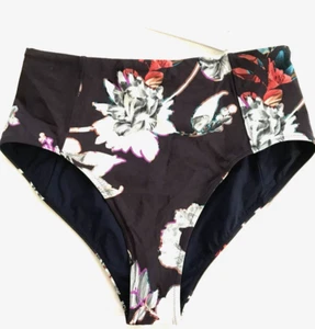 Athleta Floral Swim Suit Bottom Women M NWT Summer Stretchy - Picture 1 of 4