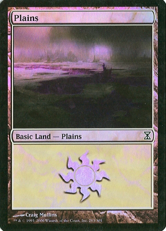 MTG - Time Spiral - Plains #283 - Foil - Various conditions - Image 1 of 1