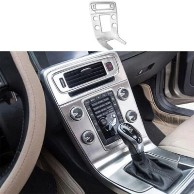 Fit For Volvo S60 2011-2018 Silver Titanium Middle Console Gear Shift Panel Trim - Imagem 1 de 4