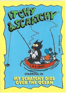 1994 SKYBOX THE SIMPSONS ITCHY AND SCRATCHY#I-6/46 BONGO TRADING CARD - Picture 1 of 5