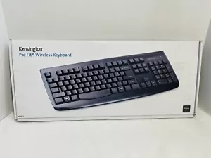 Brand New Kensington Pro Fit Wireless Keyboard Spill-proof 18.4x 8 x 1 1/4 Black - Picture 1 of 4