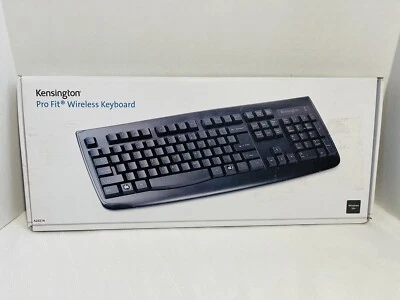 Brand New Kensington Pro Fit Wireless Keyboard Spill-proof 18.4x 8 x 1 1/4 Black - Image 1 of 4