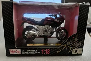 Maisto Yamaha TDM Motorcycle, Miniature 1: 18 Special Edition - Picture 1 of 3