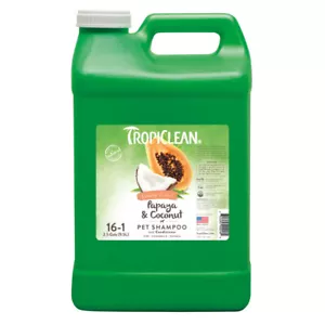 Tropiclean Papaya & Coconut 2-in-1 Natural Pet Shampoo and Conditioner 3.8L - Picture 1 of 1