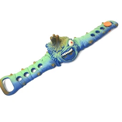 Reloj de goma Mattel 1987 vintage Mad Scientist Time Freaks Rot Head* Foto 1 de 4