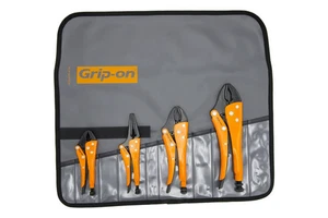 SET PINZE DI BLOCCAGGIO GRIP ON 4 PZ MAI USATE KIT BORSA 4 GR - Foto 1 di 5