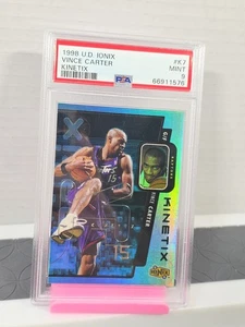 Vince Carter 1998 Upper Deck Ionix #K7 Kinetix Holo Refractor Type Rookie PSA 9 - Bild 1 von 3