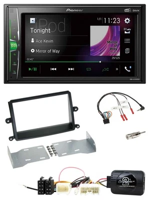 Pioneer 2DIN Lenkrad DAB USB Bluetooth Autoradio für Mitsubishi L200 06-15 - Bild 1 von 4