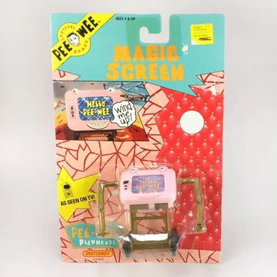1988 Pee-Wee's Playhouse Magic Screen Wind-Up Toy – Vintage MIP - Image 1 of 3