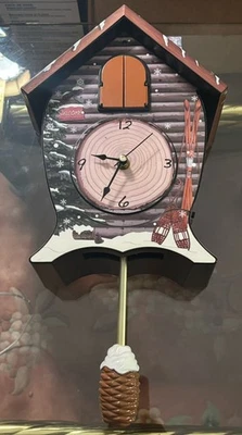 Reloj de pared de mesa de cuco Mark Feldman's Snow Hut 11" vintage Foto 1 de 4