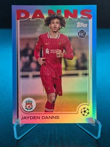 2024-25 Topps UEFA Club Competition Jayden Danns RC Blue /125 Card - Bild 1 von 2