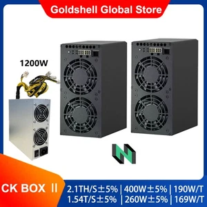 Goldshell CK BOX II 2.1Th/s Miner 1200W Power Supply Mining CKB Nervos IN STOCK - Picture 1 of 6