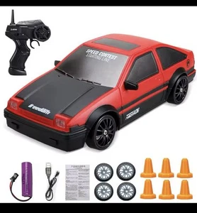 High Speed Drift Rc Car 4wd Toy 2.4g Remote Control Ae86 Model Gtr Vehicle Car R - Picture 1 of 1