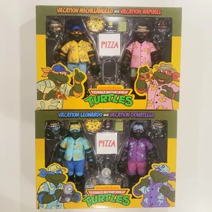 🐢 2er Pack NECA Teenage Mutant Ninja Turtles TMNT Vacation FULL COLLECTORS SET - Bild 1 von 2