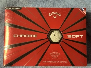 Callaway Chrome Soft Golf Balls White Dozen Brand New In Box - Picture 1 of 3