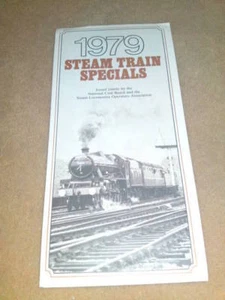 STEAM TRAIN SPECIALS 1979 8pg brochure - Picture 1 of 1