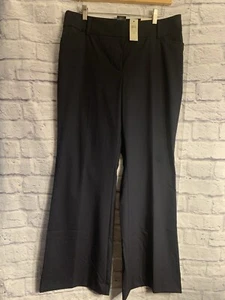 Neu mit Etikett Ann Taylor Signature Fit and Flare Hose, Größe 10, marineblau #418 - Bild 1 von 6