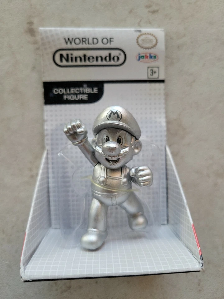 NUEVO MUNDO DE NINTENDO METAL MARIO 2.5" FIGURA DE ACCIÓN JAKKS PACIFIC 2016! a189 Foto 1 de 2