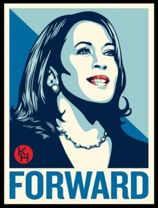 Kamala Harris 2024 Campaign Design - Forward Poster/Sticker - Bild 1 von 5