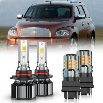 Faro LED haz alto/bajo + bombillas de señal de giro para Chevy HHR 2006-2011 4 un. Foto 1 de 4