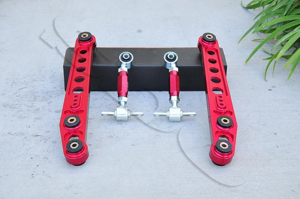 Kit de inclinación trasera brazo de control inferior trasero rojo para Honda Civic 1996-2000 EK EM1 Foto 1 de 1