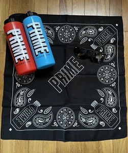 PRIME Hydration Merch Bundle | Red & Blue Bottle, Sunglasses, & Bandana - Picture 1 of 5