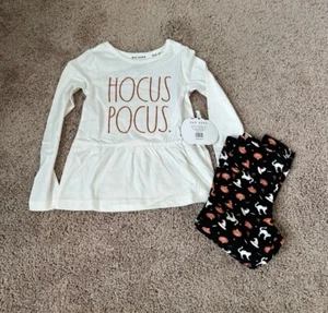 Rae Dunn Hocus Pocus Girls Halloween Set Size 5/6 - Picture 1 of 3
