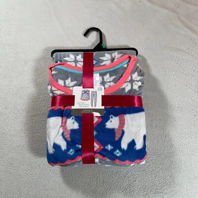 Juego de pijama Time & True para mujer extra grande gris 2 piezas osos ropa de dormir por todas partes Foto 1 de 4