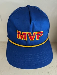 Vintage MVP Strohm Hat Embroidered  Snapback 80s Cap Made In USA - Picture 1 of 7