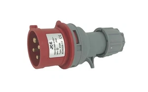 JCE 16 AMP 4 Pin Red 415V 3 Phase Industrial Trailing Plug. IP44 Rated - Picture 1 of 1