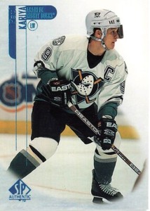 Paul Kariya 1998 SP Authentic #1 Anaheim Mighty Ducks
