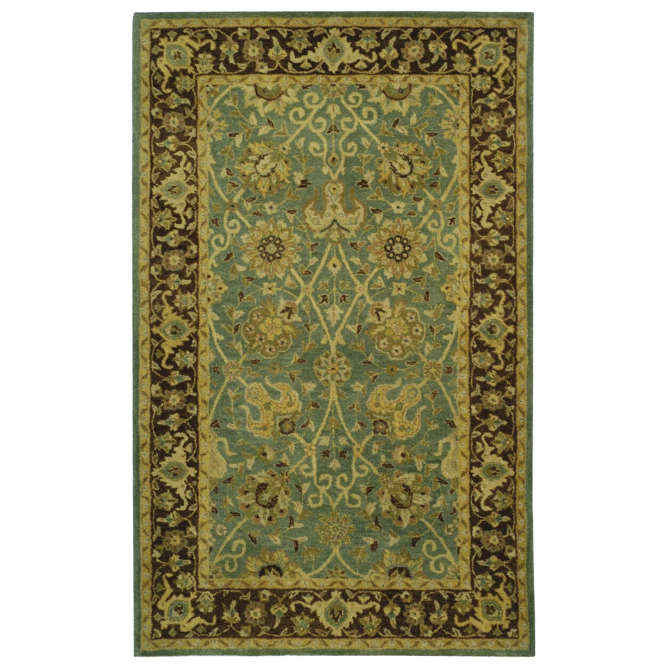 Safavieh Antiquity 5' ' Hand Tufted Rug in Green and Brown