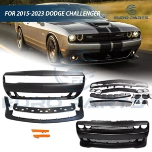 For 2015-23 Dodge Challenger Hellcat Style Full Front Bumper Grills Replacement - Picture 1 of 7