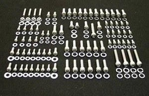 SBC CHEVY ENGINE BOLTS KIT STAINLESS STEEL SMALL BLOCK 283 327 350 400 ALLEN SET - Picture 1 of 2