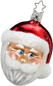 Inge Glas Babbo Natale 1-061-16 decorazione natalizia tedesca NUOVO con confezione regalo GRATIS - Foto 1 di 2