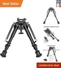 Precision Bipod with Adjustable Height and Non-Rust Finish - Shooting Companion